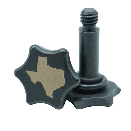 RANGER POINT's oversized lever-action takedown screw allows for easy lever removal and replacement, made from durable 4140 chromoly steel with a secure o-ring.